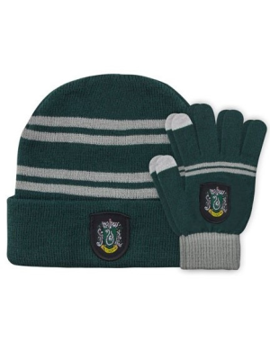 Lote de guantes tactiles y gorro para niño - Slytherin - Harry Potter - Regalos de Harry Potter