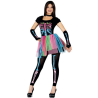 Disfraz de Esqueleto Colores - Disfraces de Esqueleto para Mujer