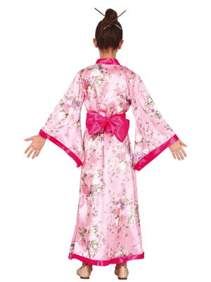 Disfraz de Geisha Rosa Infantil - Disfraces Orientales Para Niñas