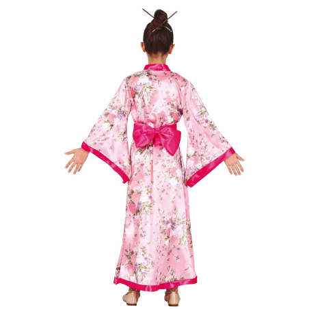 Disfraz de Geisha Rosa Infantil - Disfraces Orientales Para Niñas