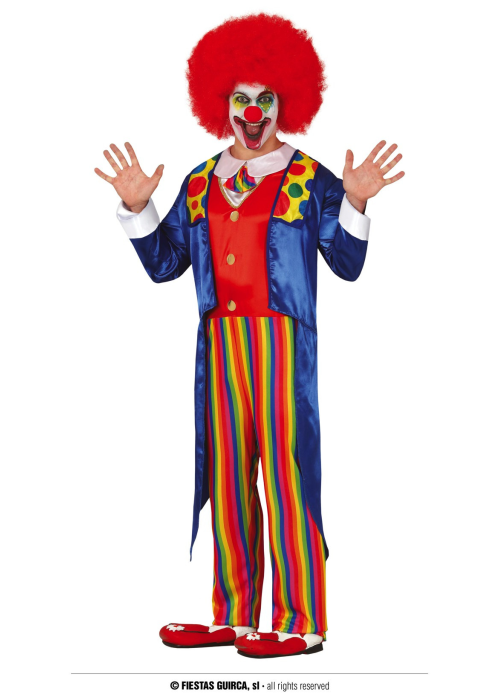 Disfraz de Payaso Frac Azul