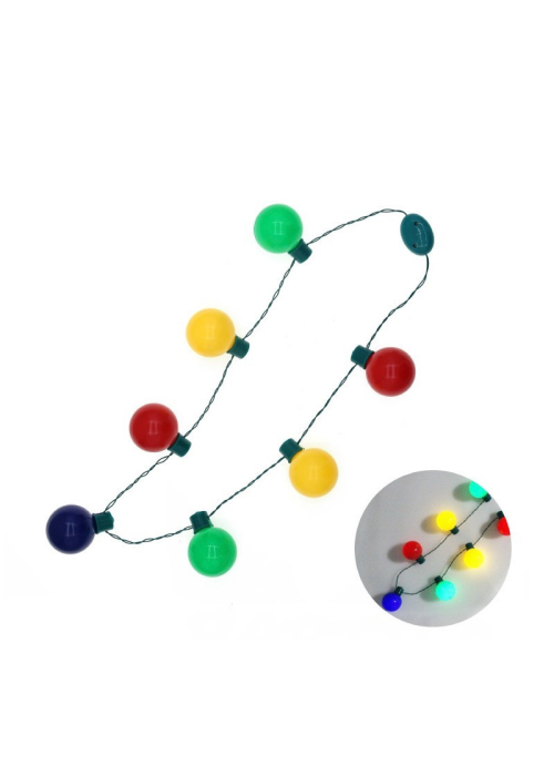 Collar con Bombillas de Luz - Complementos Navideños