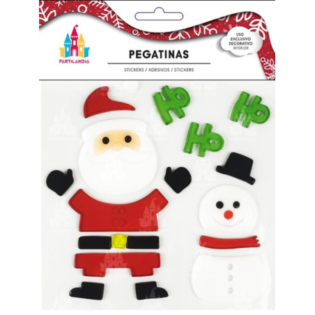 Pegatina Gel Navidad Papa Noel