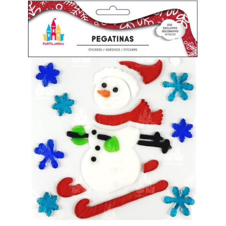 Pegatina Gel Navidad Papa Noel