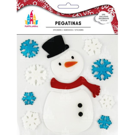 Pegatina Gel Navidad Papa Noel
