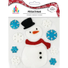 Pegatina Gel Navidad Muñeco de Nieve - Complementos Navideños