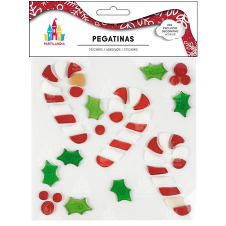 Pegatina Gel Navidad Papa Noel