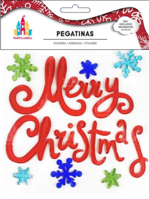 Pegatina Gel Navidad Merry Christmas - Complementos Navideños