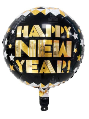 Globo circular Happy New Year