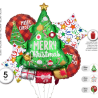 Globos Set Regalos Merry Christmas