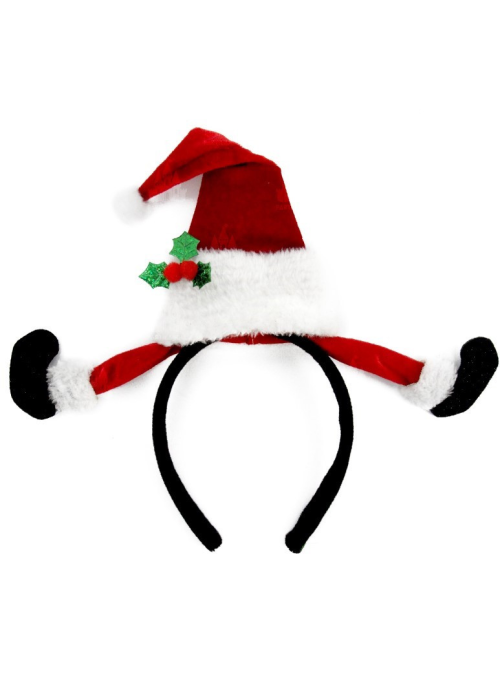 Diadema Papa Noel Pies - Gorros y Diademas para Cotillon