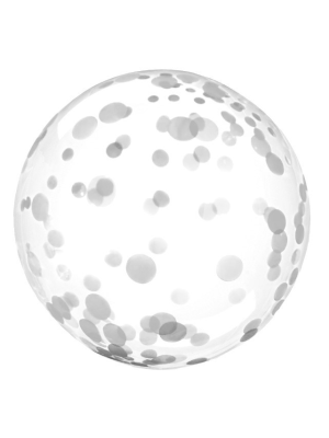 Globo Burbuja Puntos Plata - Globos