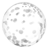 Globo Burbuja Puntos Plata - Globos