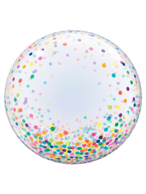 Globo Burbuja Puntos Multicolor - Globos