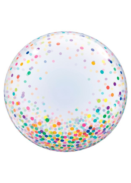 Globo Burbuja Puntos Multicolor - Globos