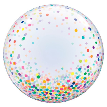 Globo Burbuja Puntos Multicolor - Globos