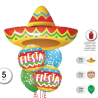 Globos Set Gorro Mejicano 5 Globos - Globos de Formas Metalizados