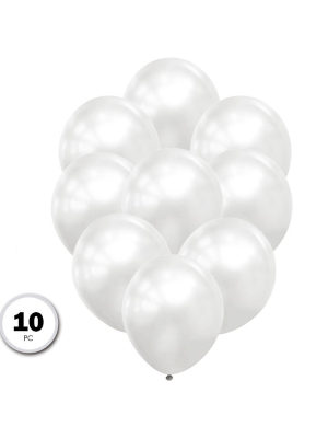 Comprar Globos Blancos con brillo 10 Unid - Globos