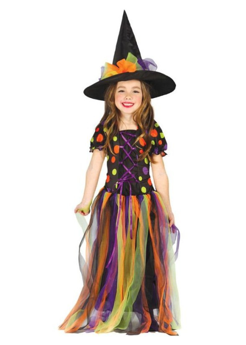 Comprar Disfraz de Bruja Lunares Infantil - Disfraces de Brujas y Hechiceros para Niñas