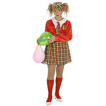 Disfraz de Colegiala Roja Mujer - Disfraces Estudiantes y Niños para Mujer
