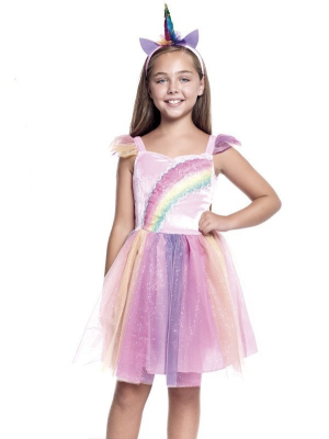 Disfraz de Unicornio Rainbow Vestido Infantil - Disfraces de Animales Infantiles