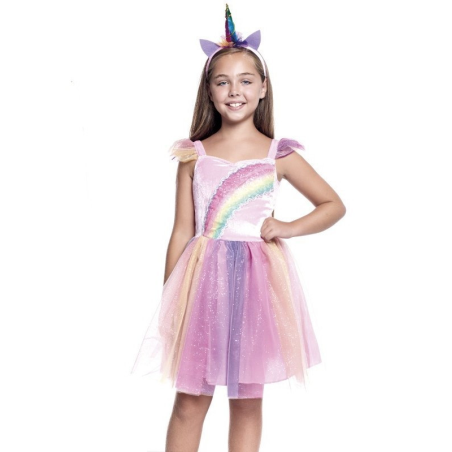 Disfraz de Unicornio Rainbow Vestido Infantil - Disfraces de Animales Infantiles