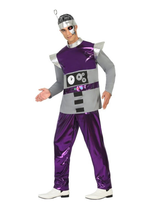 Disfraz de Galactico Morado - Disfraces del Espacio para  Hombre