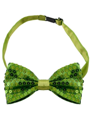 Pajarita Lentejuelas Verde - Complementos de San Patricio