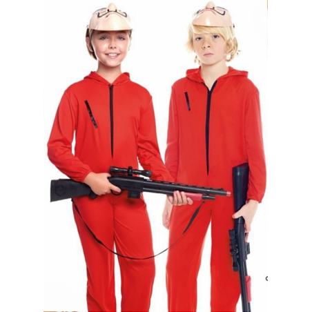 Buzo Atracador Rojo Infantil
