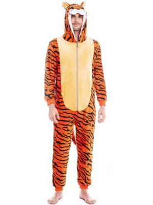 Disfraz de Tigre pijama peluche para adulto - Disfraces de Animales Adultos