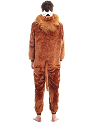 Disfraz de Leon pijama peluche adulto - Disfraces de Animales Adultos