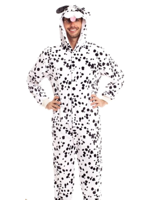 Disfraz de Perro Dalmata Pijama Peluche - Disfraces de Animales Adultos