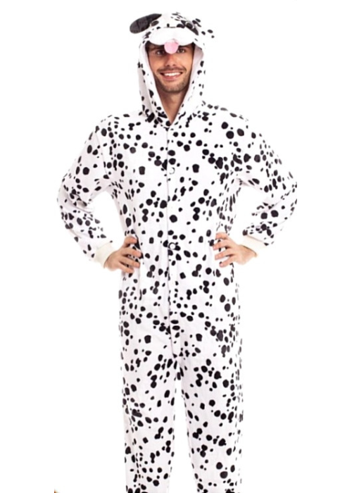Disfraz de Perro Dalmata Pijama Peluche - Disfraces de Animales Adultos