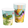 Vasos de Dinosaurio de papel 6 Unid - Fiestas de Cumpleaños de Dinosaurios