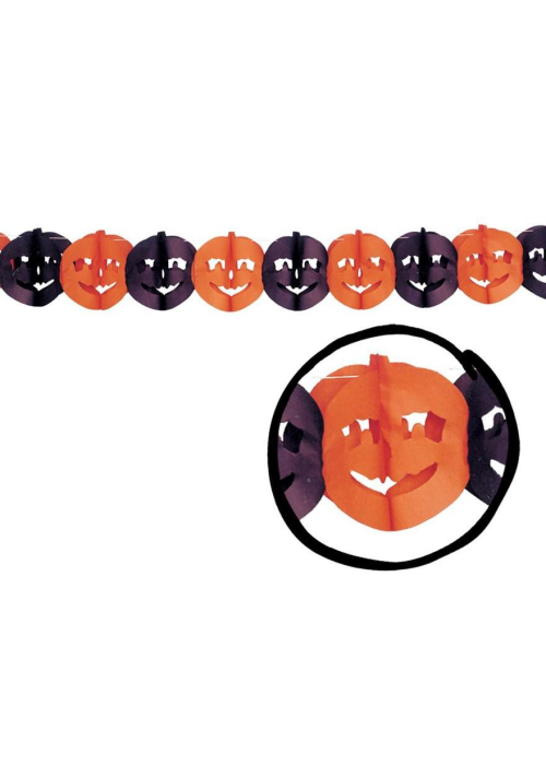 Guirnalda de Calabazas de Papel - Guirnaldas y Globos