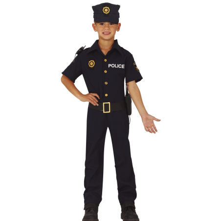 Disfraz de Policia Americano Infantil - Disfraces de Policias y Presos para Niños
