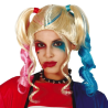 Peluca Coletas de Harley Quinn para Mujer - Complementos Halloween Joker