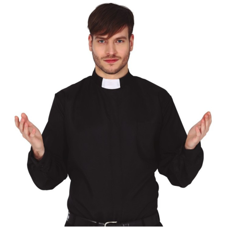 Camisa Cura con Alzacuellos - Complementos Religiosos, Curas y Monjas