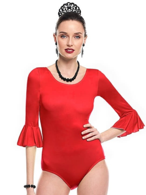 Body Rojo con Volantes - Bodys Flamencos