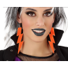 Pendientes Rayo Naranja Neon - Complementos años 80-90