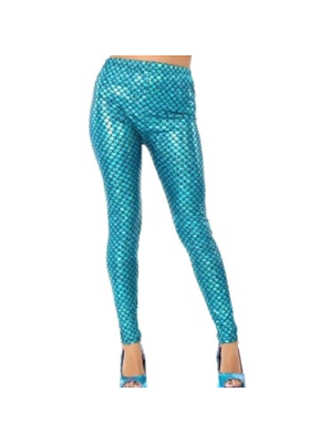 Leggins Sirena Azul Escama - Medias y Pantys