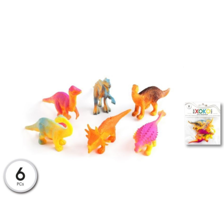 Bolsa con 6 Dinosaurios para Piñatas - Piñatas