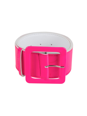 Cinturon Fucsia de Vinilo - Cinturones y Tirantes