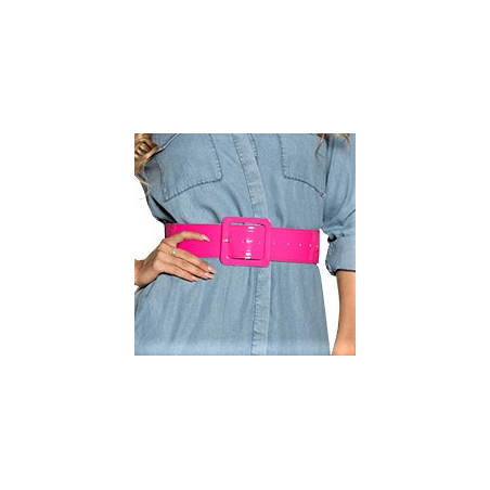 Cinturon Fucsia de Vinilo - Cinturones y Tirantes