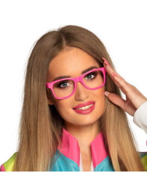 Gafas de Pasta Fucsia Sin Cristal - Gafas
