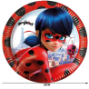 Platos de Ladybug 23cm 6 Unidades - Fiestas de Cumpleaños de Ladybug