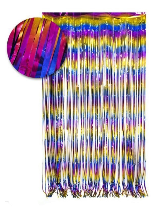 Cortina de Flecos Multicolor - Guirnaldas