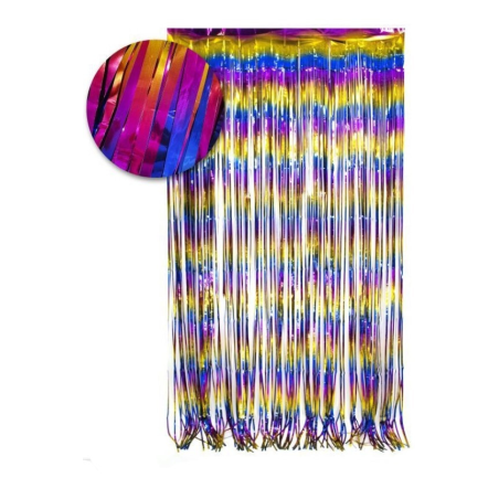 Cortina de Flecos Multicolor - Guirnaldas