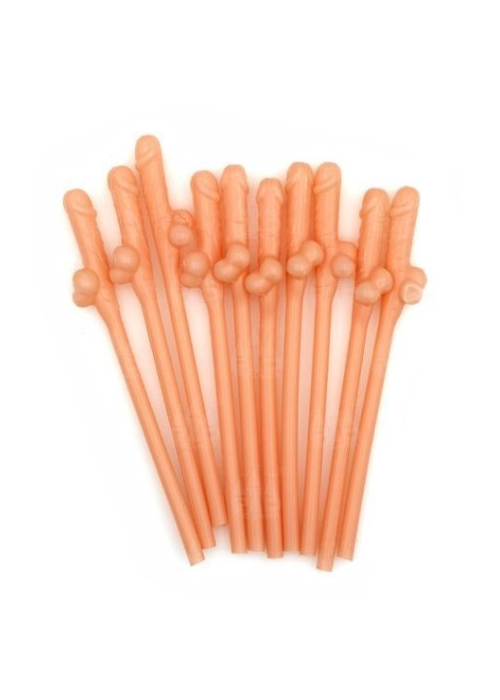 Pajitas Pene Carne - Biberones y Pajitas para Despedidas
