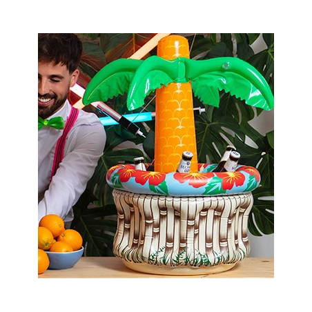 Palmera Inflable Enfriador bebidas - Complementos de Hawaianos